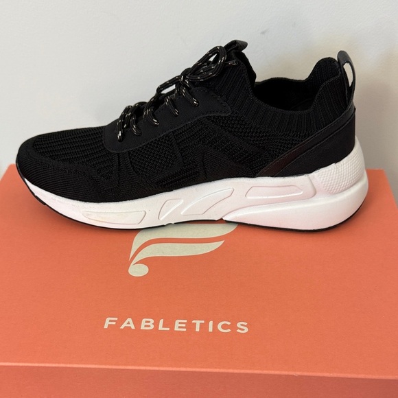 Fabletics Black and White Women's Sneakers - Picture 3 of 5